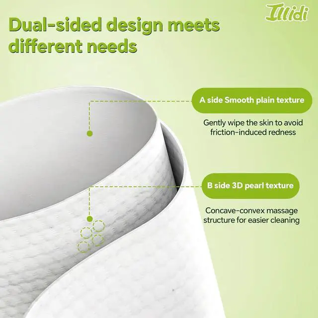 Alt view image 5 of 7 - ILLIDI Compressed Towel, Disposable Washcloths, 12 x 10 In, 50 Count