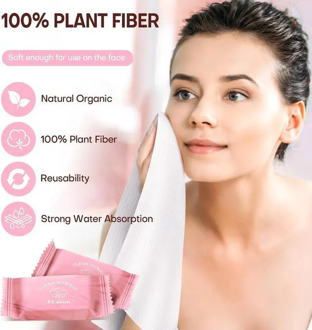 Alt view image 2 of 7 - Compressed Face Towels, 12x9" Portable Reusable Travel Washcloths | Individually wrapped, expand into soft cloths for gym, hiking & camping outdoors.