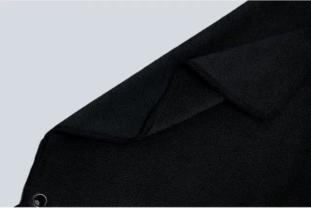 Alt view image 4 of 7 - Fishing Towel with Clip, Microfiber Towels Accessories for Fishing Rag, Sports Fitness, Camping, Workout, Soft and Quick-Drying, Bigger Size -16x16 inches, 3 Pack Black