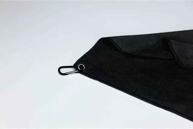 Alt view image 6 of 7 - Fishing Towel with Clip, Microfiber Towels Accessories for Fishing Rag, Sports Fitness, Camping, Workout, Soft and Quick-Drying, Bigger Size -16x16 inches, 3 Pack Black