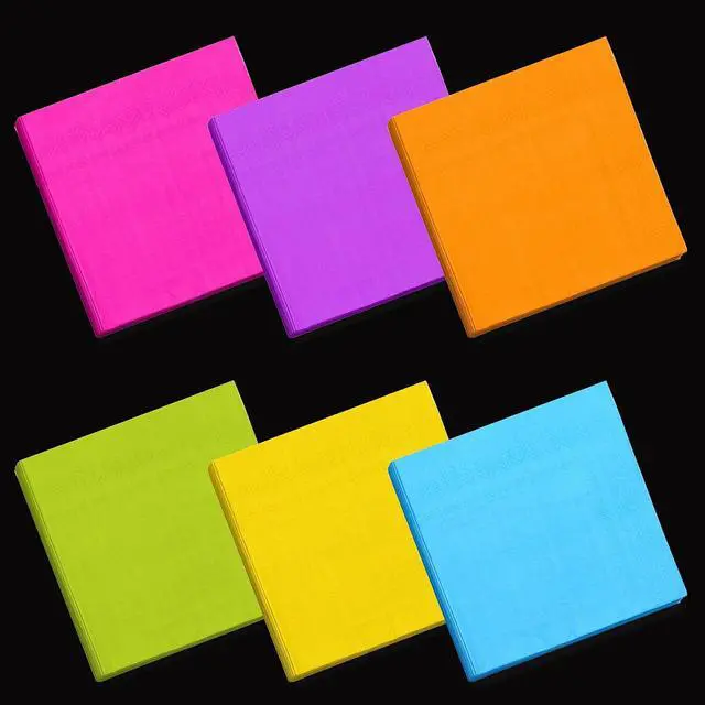 Alt view image 3 of 6 - Resinta 120 Pcs Neon Cocktail Napkins 2 Ply Disposable Paper, 6 Colors | Neon Colorful Napkin, Party Napkin, Birthday Napkins, Beverage Luncheon Paper Napkins