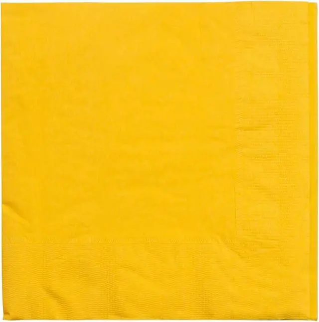 Alt view image 2 of 6 - JAM PAPER Medium Lunch Napkins - 6 1/2 x 6 1/2 - Yellow - 50/Pack