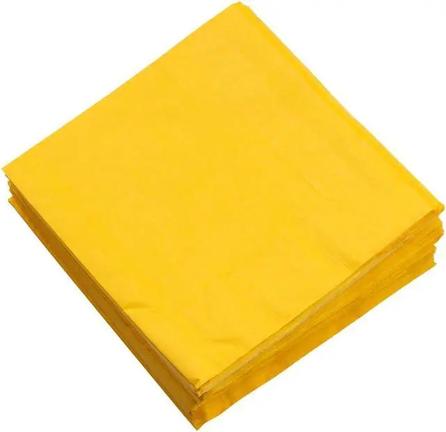 Alt view image 3 of 6 - JAM PAPER Medium Lunch Napkins - 6 1/2 x 6 1/2 - Yellow - 50/Pack