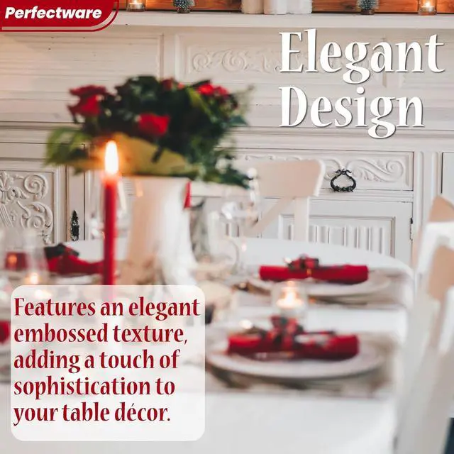 Alt view image 5 of 7 - Perfectware- 2 Ply Dinner Napkin Red- 50 CT Red 2 Ply"15 x 17" Paper Dinner Napkins - Pack of 50 CT. Ideal for Party., (PWRedDinnerNapkin-50CT)