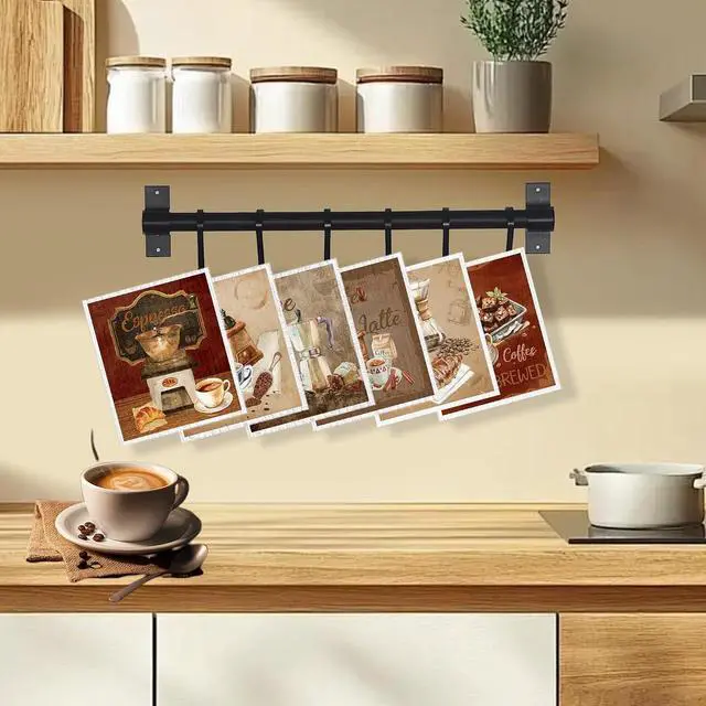 Alt view image 5 of 7 - Swedish Dishcloths for Kitchen, 6 Pack Vintage Coffee Swedish Dish Cloths for Washing Dishes, Reusable Washable Absorbent Dish Towels for Home Kitchen Cleaning Quick Drying