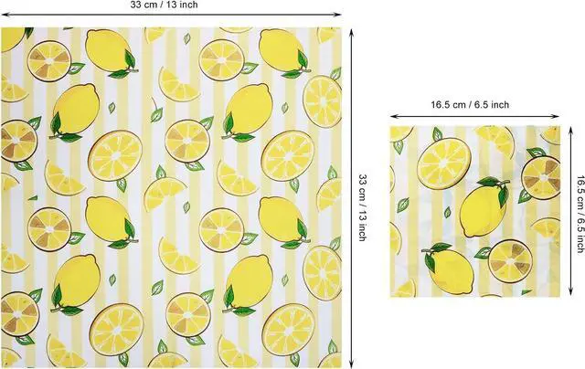 Alt view image 2 of 7 - Penta Angel Floral Napkins for Craft 20Pcs Assorted Decorative Flower Cocktail Paper Napkins for Art Crafting DIY Birthday Wedding Spring Tea Party Decoration (Fruits)