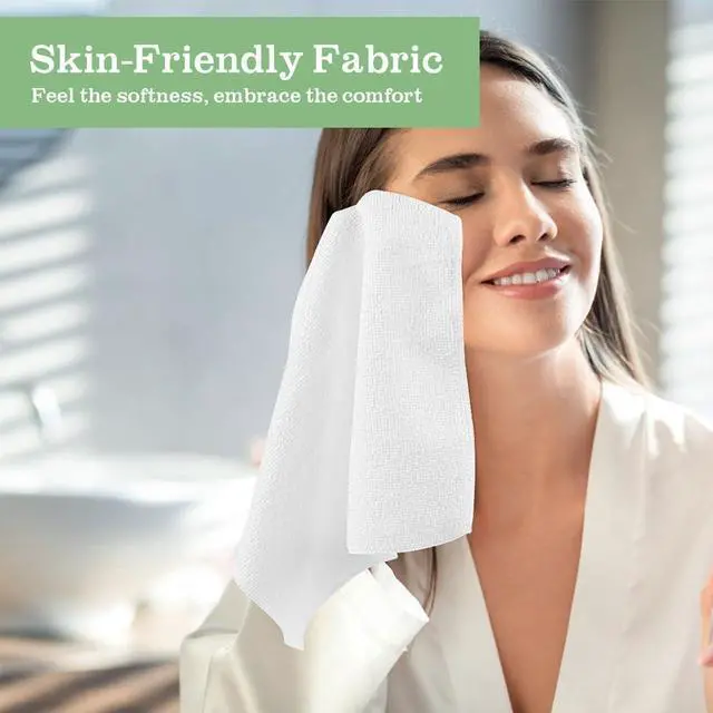Alt view image 3 of 7 - UNIMADE Washcloths 20 Pack Face Towels (12" x 12"), Highly Soft Wash Cloths | Hand Towels, Fast Drying Multi-Purpose Microfiber Cleansing Cloths for Bathroom, Hotel, Spa, and Salon White