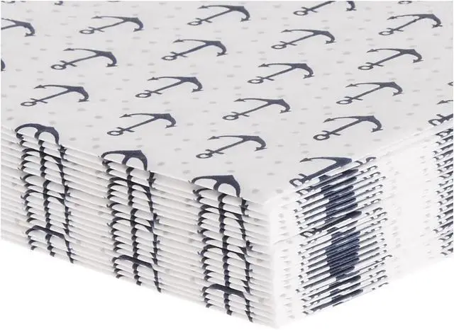 Alt view image 7 of 7 - IHR Ideal Home Range Cocktail Napkins Disposable 3-Ply Paper Party Napkin Pack, 5" x 5", Anchor Dots Blue Grey, 20-Count