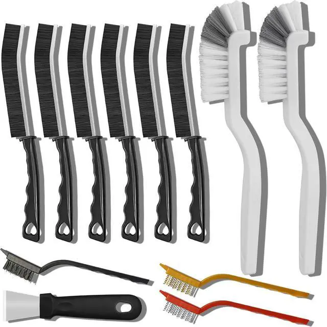 Main image of 4TH Crevice Cleaning Brush SetHousehold Deep Cleaning Supplies, Perfect for Small Spaces, Grout, and Tough Tasks -12 Pack