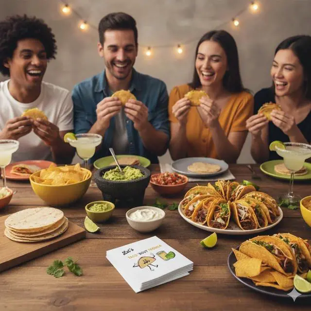 Alt view image 6 of 7 - Taco and Tequila Cocktail Napkins, 50 Pack White, Funny Fiesta Napkin for Margaritas, Mexican Party Decorations, Cinco de Mayo, Bachelorette Supplies