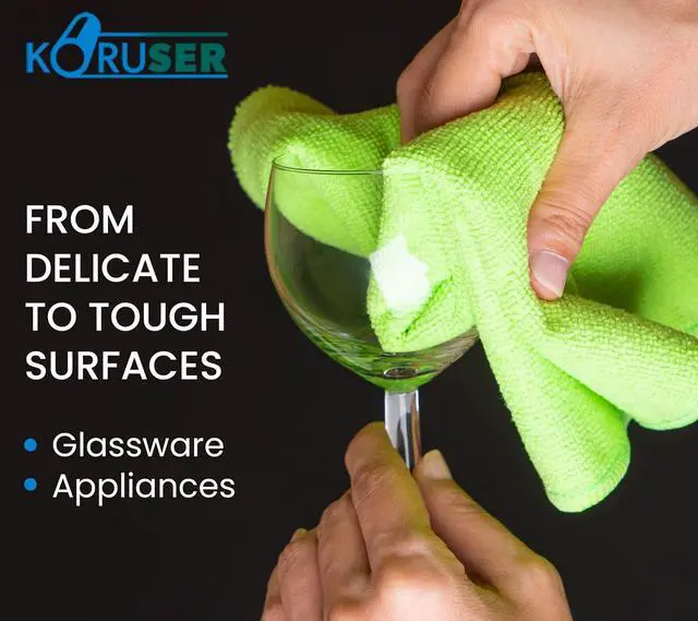 Alt view image 6 of 7 - Microfiber Cleaning Cloths - Reusable and Washable - Multi Purpose Indoor/Outdoor Cleaning/Dusting/Polishing on Kitchen/Bathroom/Auto Surfaces (12 Pack/High Grammage)
