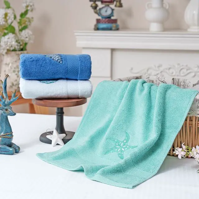 Alt view image 2 of 7 - 3 Pack 100% Cotton Embroidered Hand Towels for Bathroom Kitchen 13 x 29 Inch Ultra-Soft Absorbent Decorative Towel Set Rustic Boho Home Decor