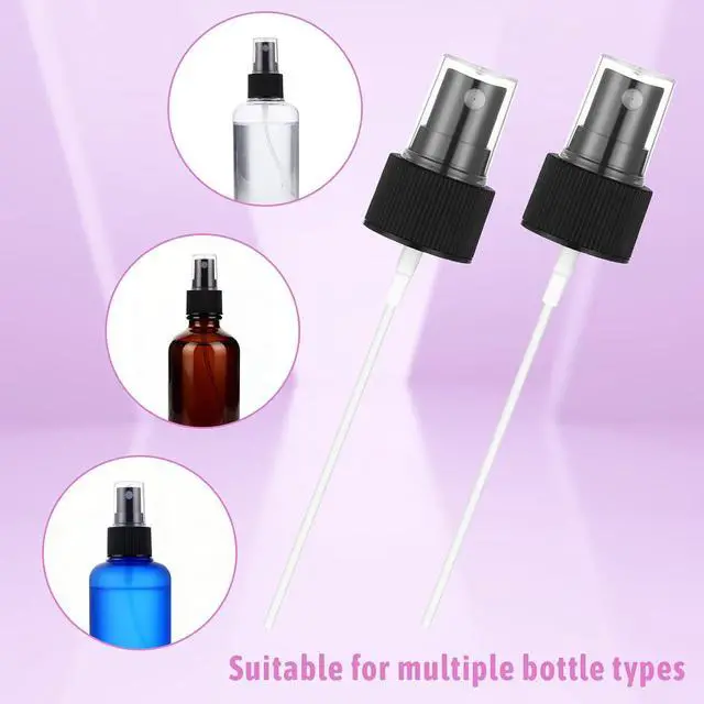Alt view image 3 of 7 - 8 Pack Sprayer Top Caps, Fine Mist Sprayer Caps Spray Bottle Replacement Pump Oils Spray Tops Replacement Pump Plastic for Essential Oil Bottles, Nozzle Tops Replacements for Cleaning Solutions