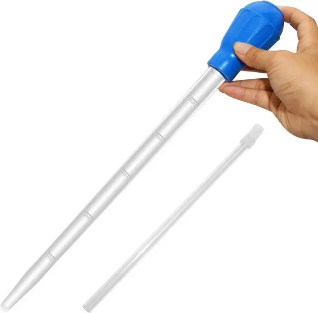 Main image of Extra Long Turkey Baster for Aquarium, 27.7 Inch Aquarium Coral Feeder, 50ml Aquarium Water Changer Siphon for Fish Tank Cleaning