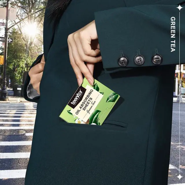 Alt view image 7 of 7 - Teenitor Oil Blotting Sheets for Face, 400 Sheets Green Tea Oil Absorbing Sheets Blotting Paper for Oily Skin, Oil Absorbent Pads Face Oil Wipes Oil Sheets for Women, Oil Control Film Large 10cmx7cm