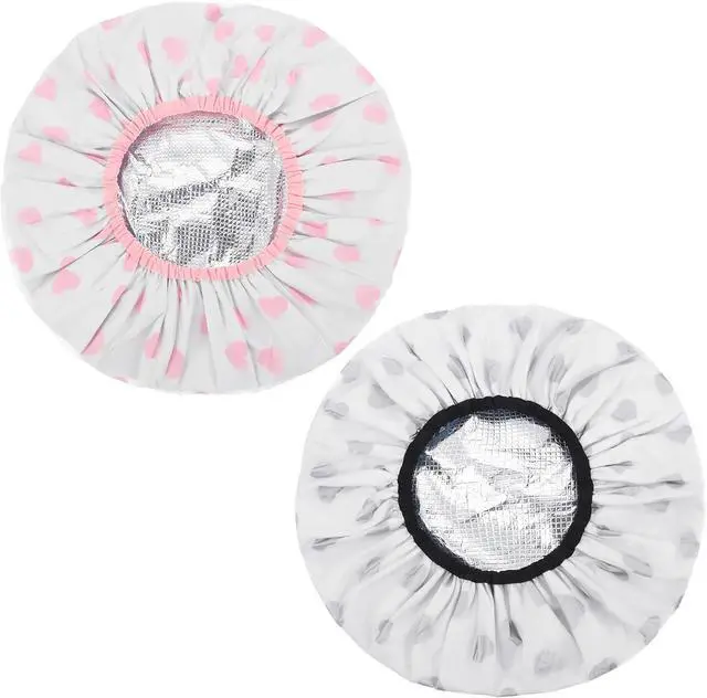 Main image of 2 Pack Deep Conditioning Caps, Double Layer Heat Shower Caps