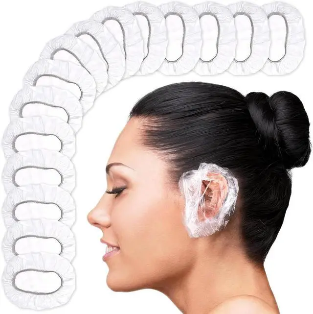 Main image of 200 Pcs Disposable Ear Covers for Shower, Splash-Resistant Design