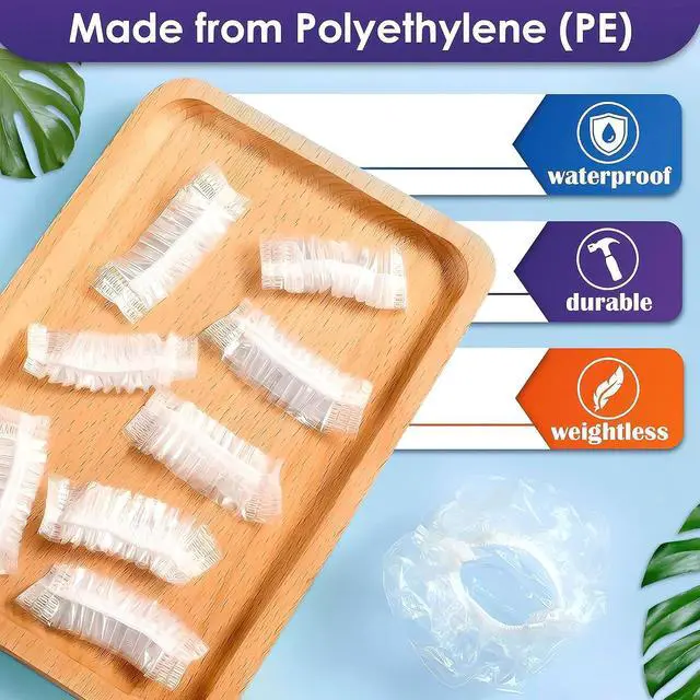 Alt view image 3 of 7 - 200 Pcs Disposable Ear Covers for Shower, Splash-Resistant Design