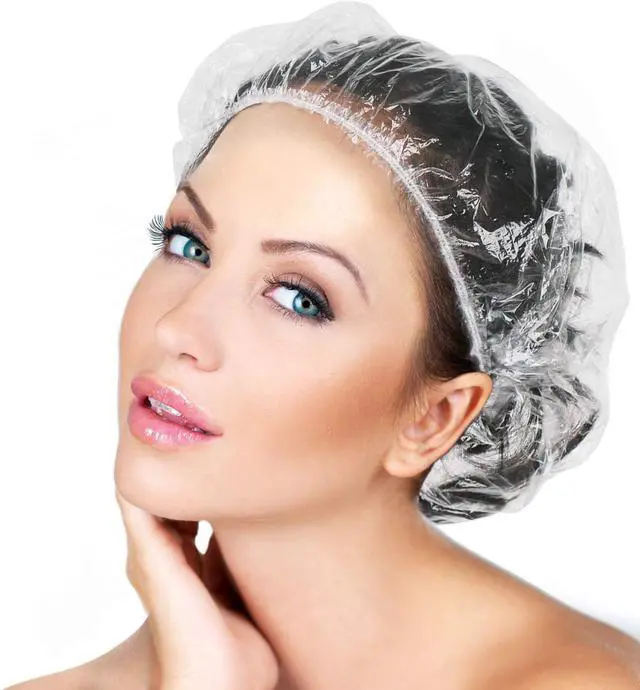 Main image of 30pcs Disposable Shower Caps-Multi-Purpose Thickening Elastic Bath Cap Plastic Waterproof Clear Shower Cap Bath Shower Caps Women Spa,Men Hair Caps,Home Use,Hotel and Hair Salon, Travel.(Size 46CM)