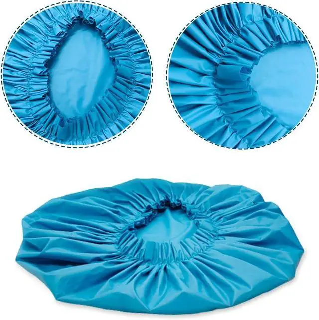 Alt view image 6 of 7 - ELEBOX Premium Collection Super Jumbo Shower Cap Blue