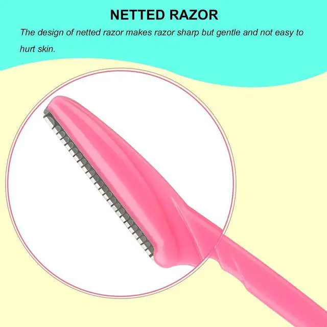 Alt view image 3 of 7 - 66 Eyebrow Razor and Face Razor for Women and Men, Eyebrow Hair Trimmer and Shaver with Protective Cover,Safe and Newbie Friendly