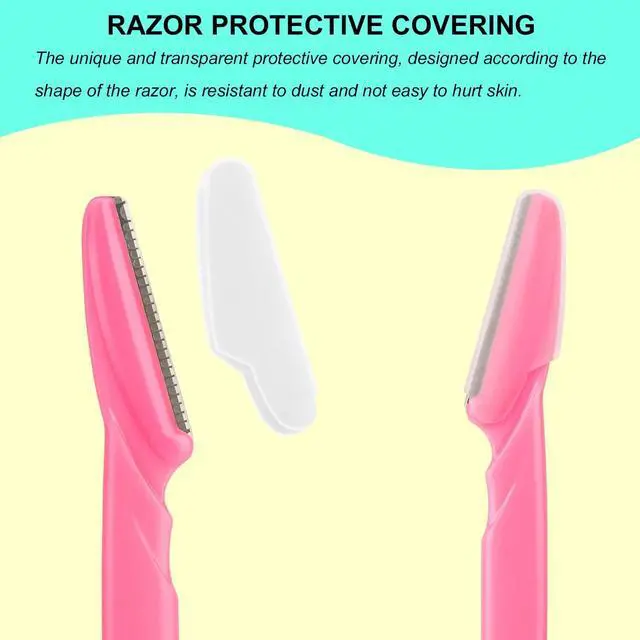 Alt view image 2 of 7 - 66 Eyebrow Razor and Face Razor for Women and Men, Eyebrow Hair Trimmer and Shaver with Protective Cover,Safe and Newbie Friendly