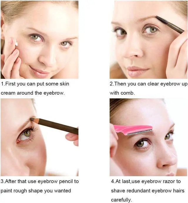 Alt view image 6 of 7 - 66 Eyebrow Razor and Face Razor for Women and Men, Eyebrow Hair Trimmer and Shaver with Protective Cover,Safe and Newbie Friendly