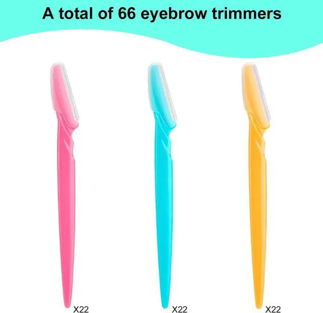 Alt view image 7 of 7 - 66 Eyebrow Razor and Face Razor for Women and Men, Eyebrow Hair Trimmer and Shaver with Protective Cover,Safe and Newbie Friendly