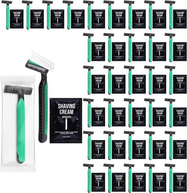Main image of 40 Disposable Razors in Bulk Razors and Shaving Cream Bulk