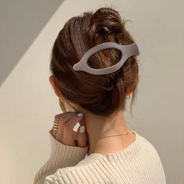 Alt view image 2 of 7 - Canitor 4 PCS Hair Clips for Women - Flat Claw Clips for Thick Thin Hair, Matte French Alligator Clips for Girls