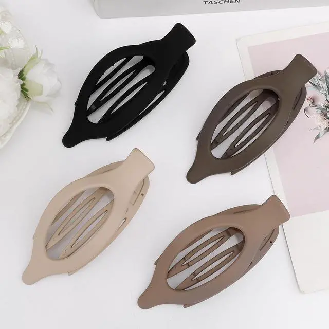 Alt view image 6 of 7 - Canitor 4 PCS Hair Clips for Women - Flat Claw Clips for Thick Thin Hair, Matte French Alligator Clips for Girls