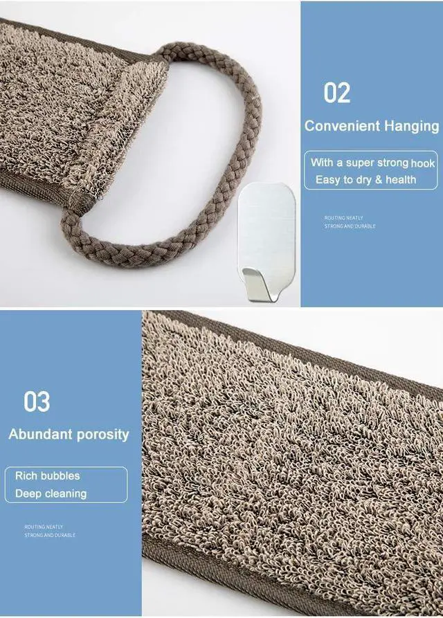 Alt view image 5 of 7 - Loofah Back Scrubber for Shower for Men/Women