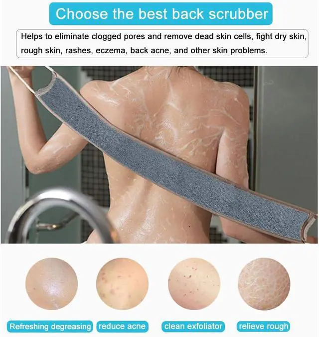 Alt view image 6 of 7 - Loofah Back Scrubber for Shower for Men/Women