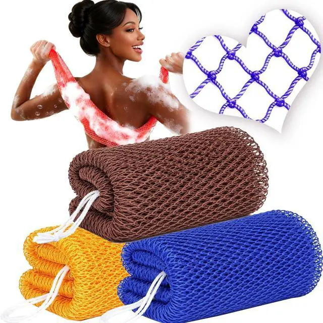Main image of African Net Sponge Authentic Exfoliating Body Back Scrubber for Women Men