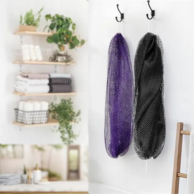 Alt view image 5 of 7 - Bovinde African Net Sponge Authentic, Loofah, Bath Sponges 2 Pack (Black)