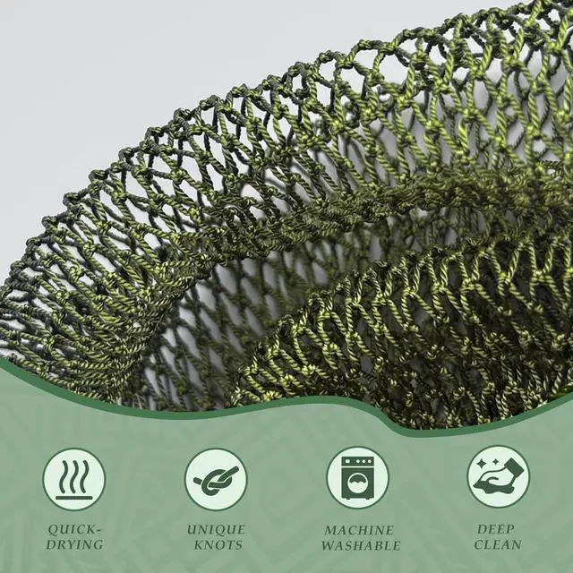 Alt view image 2 of 7 - SPMKTBOZAI 3 Pack African Net Sponge Authentic, Exfoliating Body Scrubber