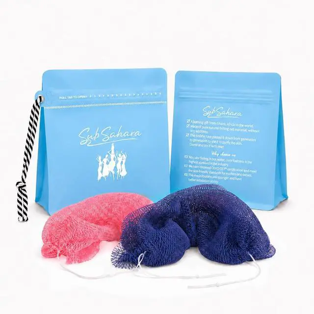 Main image of SubSahara African Net Sponge 2 Pack,45-Inch Body & Back Scrubber