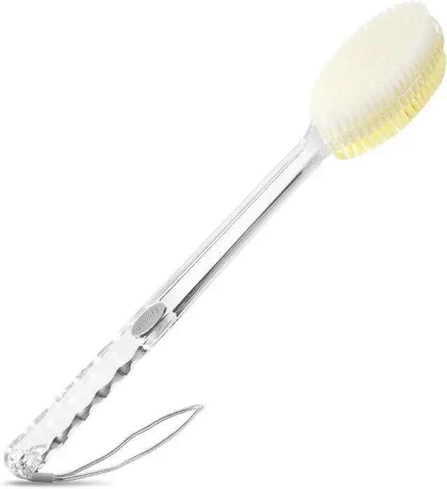 Main image of Back Scrubber Long Handle for Shower,Back Brush Dual-Sided with Stiff and Soft Bristles,Body Exfoliator for Bath or Dry Brush