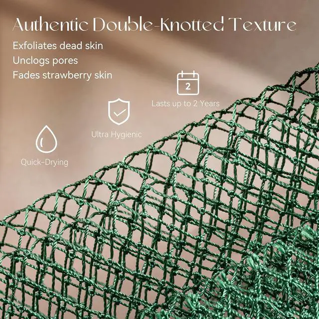Alt view image 4 of 7 - CORATED African Net Sponge Authentic, Shower Loofah Exfoliating Bath Sponge