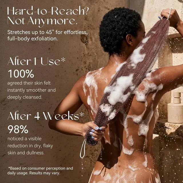 Alt view image 5 of 7 - CORATED African Net Sponge Authentic, Shower Loofah Exfoliating Bath Sponge