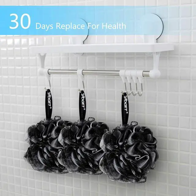 Alt view image 5 of 7 - Yoget Bath Loofah Sponge, 4 Pack Black 60G Bath Sponges Body Scrubbers