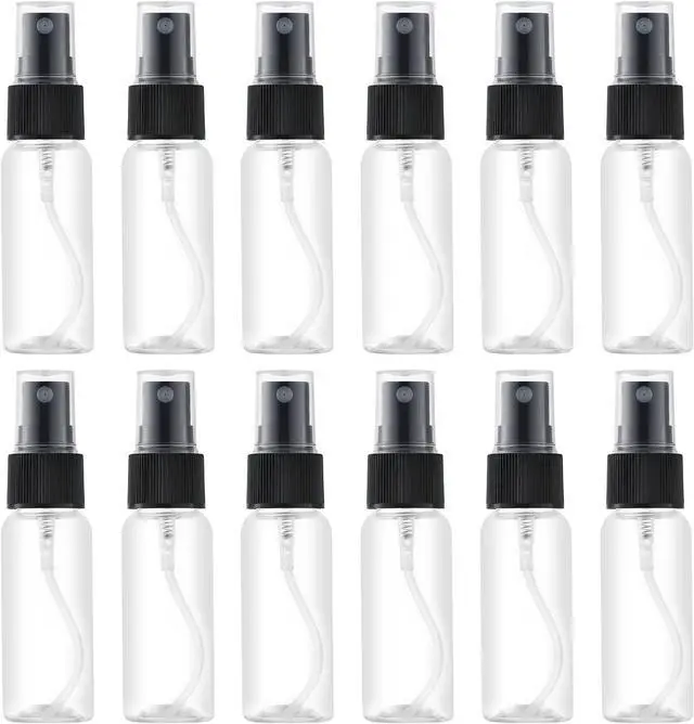 Main image of LISAPACK 1oz Small Spray Bottle (12 Pack), Mini Travel Size Plastic Sprayer