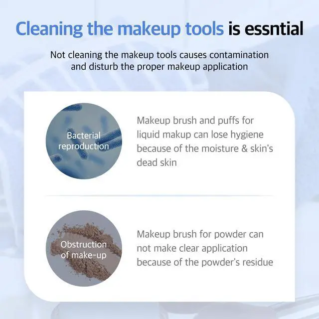 Alt view image 10 of 12 - STUDIO17 Solid Makeup Brush Cleaner 300+ Usage | Convenient Makeup Cleaner for Both Brushes & Puffs | Cosmetic Brush Cleaner Charcoal Included | Compact Size