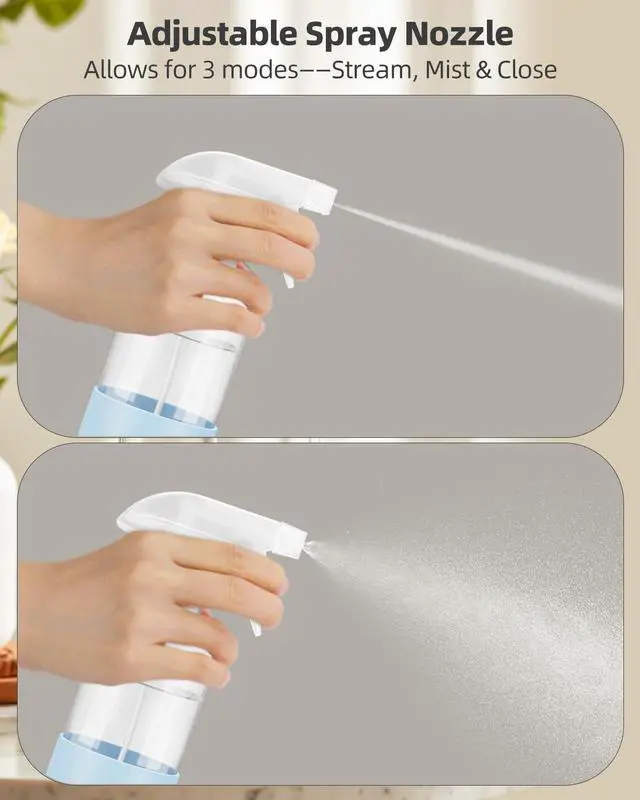 Alt view image 3 of 7 - Glass Spray Bottles 8 oz, 2 Pack Spray Bottle for Hair with Silicone Sleeve