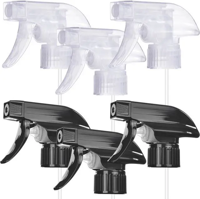 Main image of 6 Pack Spray Bottle Nozzle Replacement, Universal Spray Tops, Mist & Stream
