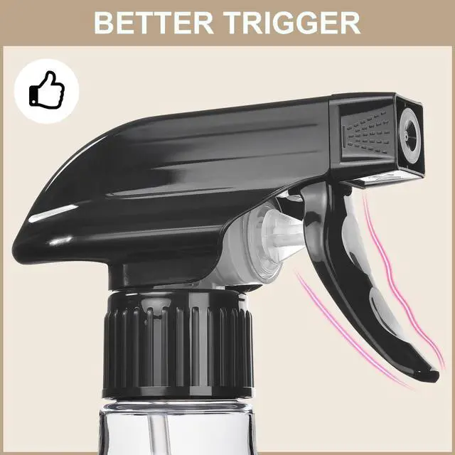 Alt view image 4 of 7 - 6 Pack Spray Bottle Nozzle Replacement, Universal Spray Tops, Mist & Stream