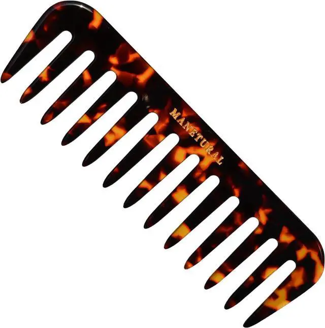 Main image of S1 Elegant Wide-Tooth Comb Lightweight, Travel-Friendly, and Stylish Design for Tangle-Free Hair (Tortoise)