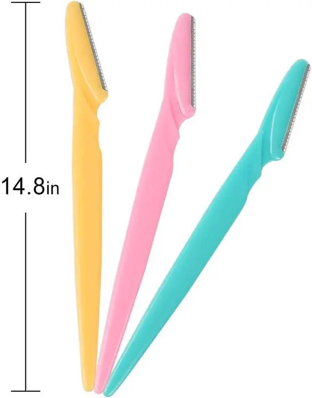 Alt view image 7 of 7 - 40pcs Dermaplane Razor for Women Face, Stainless Steel Eyebrow Razor