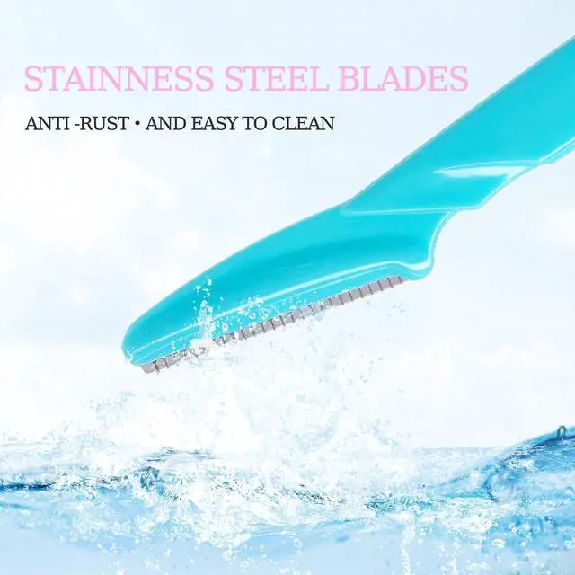 Alt view image 4 of 7 - 40pcs Dermaplane Razor for Women Face, Stainless Steel Eyebrow Razor