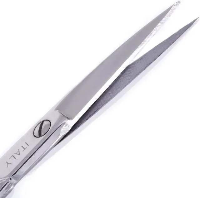Alt view image 6 of 7 - Italy Eyebrow Scissors with Wooden Handle Spoolie Grooming Kit